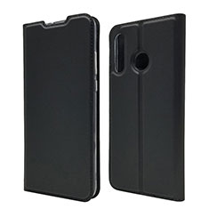 Coque Portefeuille Livre Cuir Etui Clapet L07 pour Huawei P30 Lite XL Noir