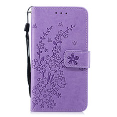 Coque Portefeuille Livre Cuir Etui Clapet L07 pour Huawei P30 Violet