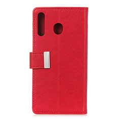 Coque Portefeuille Livre Cuir Etui Clapet L07 pour Huawei Y6p Rouge