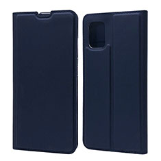 Coque Portefeuille Livre Cuir Etui Clapet L07 pour Samsung Galaxy A71 5G Bleu
