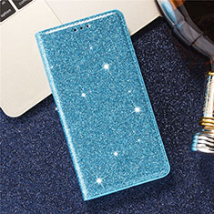 Coque Portefeuille Livre Cuir Etui Clapet L07 pour Samsung Galaxy S20 Bleu Ciel