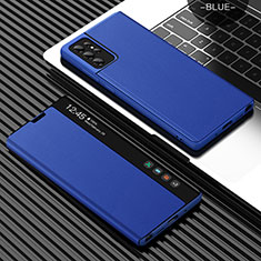 Coque Portefeuille Livre Cuir Etui Clapet L07 pour Samsung Galaxy S23 Ultra 5G Bleu