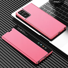 Coque Portefeuille Livre Cuir Etui Clapet L07 pour Samsung Galaxy S23 Ultra 5G Rose