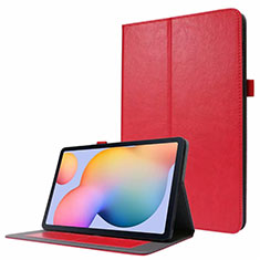 Coque Portefeuille Livre Cuir Etui Clapet L07 pour Samsung Galaxy Tab S7 11 Wi-Fi SM-T870 Rouge