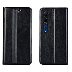 Coque Portefeuille Livre Cuir Etui Clapet L07 pour Xiaomi Mi 10 Noir