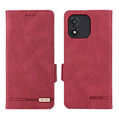 Coque Portefeuille Livre Cuir Etui Clapet L07Z pour Huawei Honor X5 Rouge