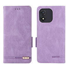 Coque Portefeuille Livre Cuir Etui Clapet L07Z pour Huawei Honor X5 Violet