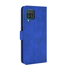 Coque Portefeuille Livre Cuir Etui Clapet L07Z pour Samsung Galaxy A12 5G Bleu
