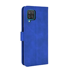 Coque Portefeuille Livre Cuir Etui Clapet L07Z pour Samsung Galaxy A12 Nacho Bleu