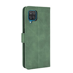 Coque Portefeuille Livre Cuir Etui Clapet L07Z pour Samsung Galaxy A12 Nacho Vert