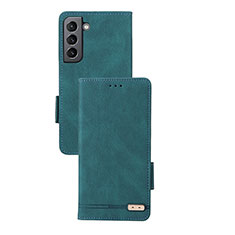 Coque Portefeuille Livre Cuir Etui Clapet L07Z pour Samsung Galaxy S24 5G Vert