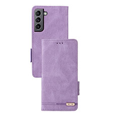 Coque Portefeuille Livre Cuir Etui Clapet L07Z pour Samsung Galaxy S24 5G Violet