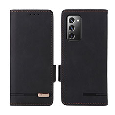Coque Portefeuille Livre Cuir Etui Clapet L07Z pour Samsung Galaxy Z Fold2 5G Noir