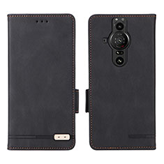 Coque Portefeuille Livre Cuir Etui Clapet L07Z pour Sony Xperia PRO-I Noir
