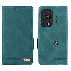 Coque Portefeuille Livre Cuir Etui Clapet L07Z pour Xiaomi Black Shark 5 Pro 5G Vert