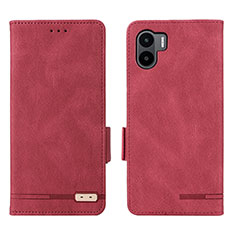 Coque Portefeuille Livre Cuir Etui Clapet L07Z pour Xiaomi Redmi A2 Rouge
