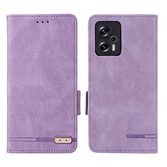 Coque Portefeuille Livre Cuir Etui Clapet L07Z pour Xiaomi Redmi Note 11T Pro 5G Violet