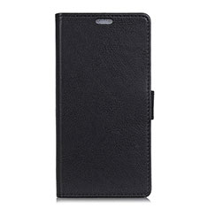 Coque Portefeuille Livre Cuir Etui Clapet L08 pour Asus Zenfone Max ZB555KL Noir