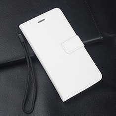 Coque Portefeuille Livre Cuir Etui Clapet L08 pour Huawei Mate 20 Lite Blanc