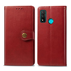 Coque Portefeuille Livre Cuir Etui Clapet L08 pour Huawei P Smart (2020) Rouge