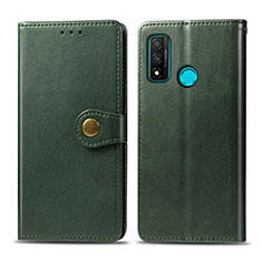 Coque Portefeuille Livre Cuir Etui Clapet L08 pour Huawei P Smart (2020) Vert