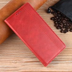 Coque Portefeuille Livre Cuir Etui Clapet L08 pour Samsung Galaxy M21s Rouge