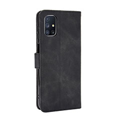 Coque Portefeuille Livre Cuir Etui Clapet L08Z pour Samsung Galaxy M51 Noir