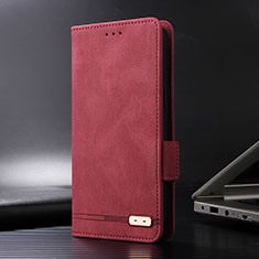 Coque Portefeuille Livre Cuir Etui Clapet L08Z pour Xiaomi Redmi Note 11T Pro 5G Rouge