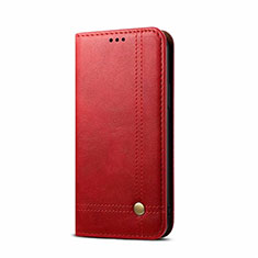Coque Portefeuille Livre Cuir Etui Clapet L09 pour OnePlus Nord Rouge