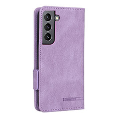 Coque Portefeuille Livre Cuir Etui Clapet L09Z pour Samsung Galaxy S21 Plus 5G Violet
