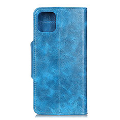 Coque Portefeuille Livre Cuir Etui Clapet L10 pour Samsung Galaxy A71 4G A715 Bleu Ciel