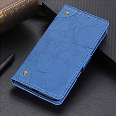 Coque Portefeuille Livre Cuir Etui Clapet L10 pour Samsung Galaxy S20 Lite 5G Bleu