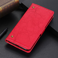 Coque Portefeuille Livre Cuir Etui Clapet L10 pour Samsung Galaxy S20 Lite 5G Rouge