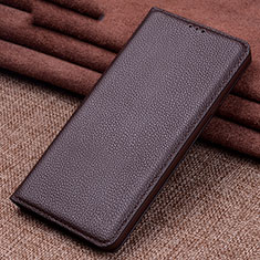 Coque Portefeuille Livre Cuir Etui Clapet L10 pour Xiaomi Mi 10 Marron