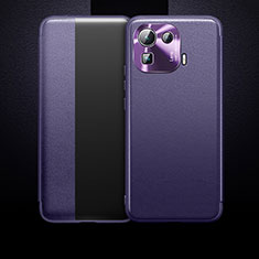Coque Portefeuille Livre Cuir Etui Clapet L10 pour Xiaomi Mi 11 Pro 5G Violet
