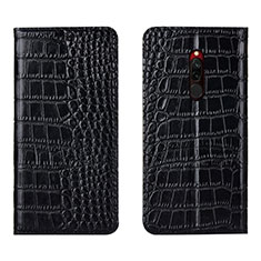 Coque Portefeuille Livre Cuir Etui Clapet L10 pour Xiaomi Redmi 8 Noir