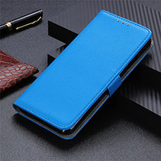 Coque Portefeuille Livre Cuir Etui Clapet L11 pour Realme X7 5G Bleu Ciel