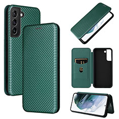 Coque Portefeuille Livre Cuir Etui Clapet L11Z pour Samsung Galaxy S23 5G Vert