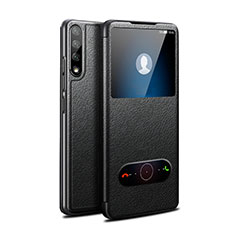 Coque Portefeuille Livre Cuir Etui Clapet L12 pour Huawei Enjoy 10S Noir