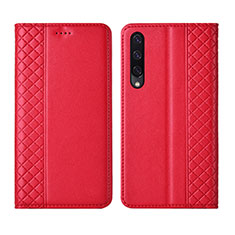 Coque Portefeuille Livre Cuir Etui Clapet L12 pour Huawei Honor 9X Pro Rouge
