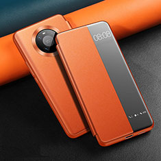 Coque Portefeuille Livre Cuir Etui Clapet L12 pour Huawei Mate 40 Orange