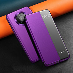 Coque Portefeuille Livre Cuir Etui Clapet L12 pour Huawei Mate 40 Pro Violet