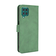 Coque Portefeuille Livre Cuir Etui Clapet L12Z pour Samsung Galaxy F62 5G Vert