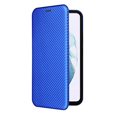 Coque Portefeuille Livre Cuir Etui Clapet L12Z pour Samsung Galaxy S21 5G Bleu