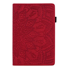 Coque Portefeuille Livre Cuir Etui Clapet L14 pour Huawei MediaPad M6 10.8 Rouge