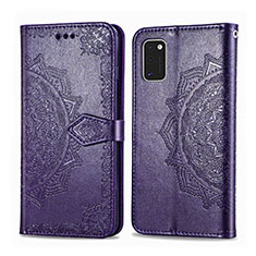Coque Portefeuille Livre Cuir Etui Clapet L14 pour Samsung Galaxy A41 Violet