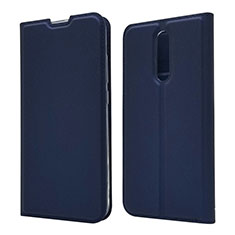 Coque Portefeuille Livre Cuir Etui Clapet L14 pour Xiaomi Redmi 8 Bleu