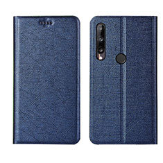 Coque Portefeuille Livre Cuir Etui Clapet L15 pour Huawei Honor 9C Bleu