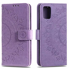 Coque Portefeuille Livre Cuir Etui Clapet L15 pour Samsung Galaxy A51 5G Violet