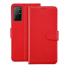 Coque Portefeuille Livre Cuir Etui Clapet L19 pour Huawei Honor 30S Rouge